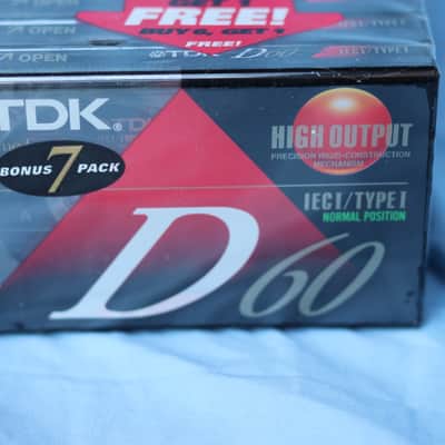 TDK d60 high output type I cassette 7 pack image 4
