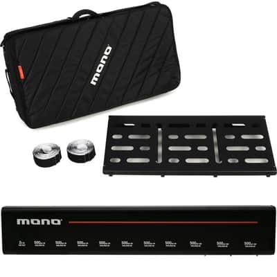 MONO Pedalboard Large With Pro Accessory Case 2.0 and 11-outlet Isolated Power Supply - Black image 2