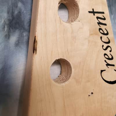 Crescent Project Bass Guitar Neck 34 inch Scale Broken Truss Rod Luthier Parts image 4