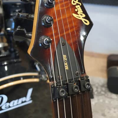 Aria Pro II Magna series MA28-SB 90 - Sunburst komplett aufbereitet Seymour Duncan Pickups image 4