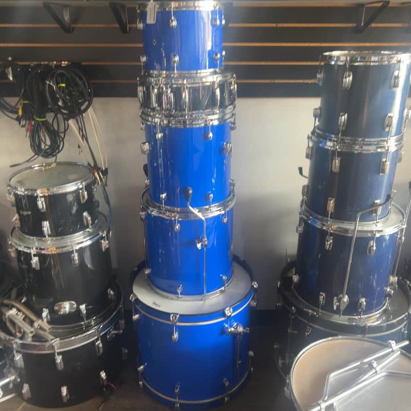 Pearl Chad Smith 5pc Drum Kit Blue with Signature Snare | Reverb