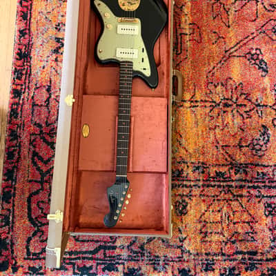 Fender Custom Shop 1962 Jazzmaster "Chicago Special" Journeyman Relic Aged Black w/Painted Headcap & Gold Hardware image 1