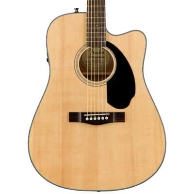 Fender CD60SCE Dreadnought Electro Acoustic Guitar - Natural image 1