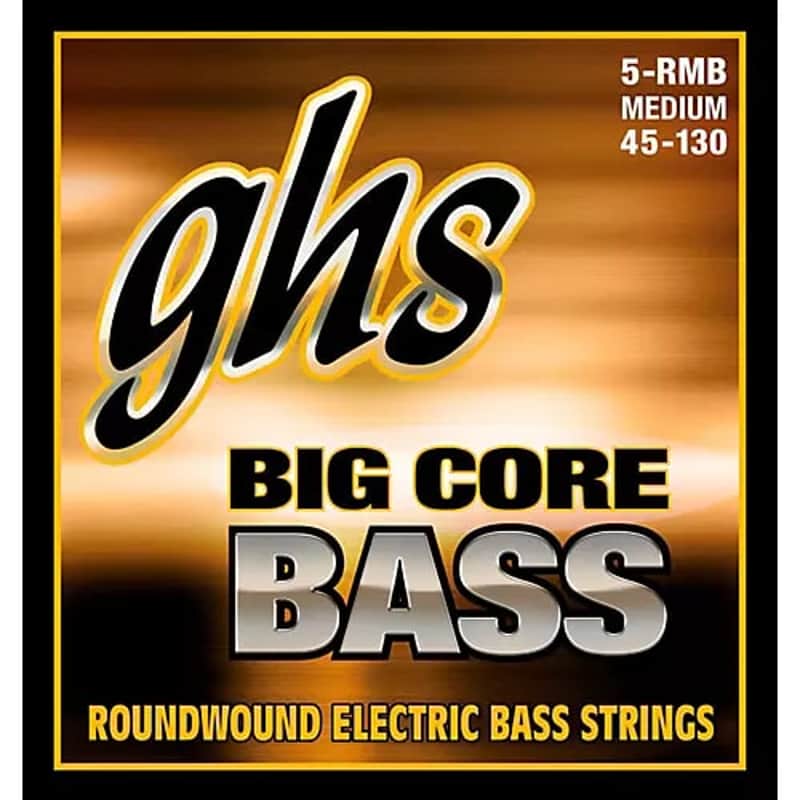 GHS Big Core 5-String Drop Tuning Bass Guitar Strings (45-130) image 1