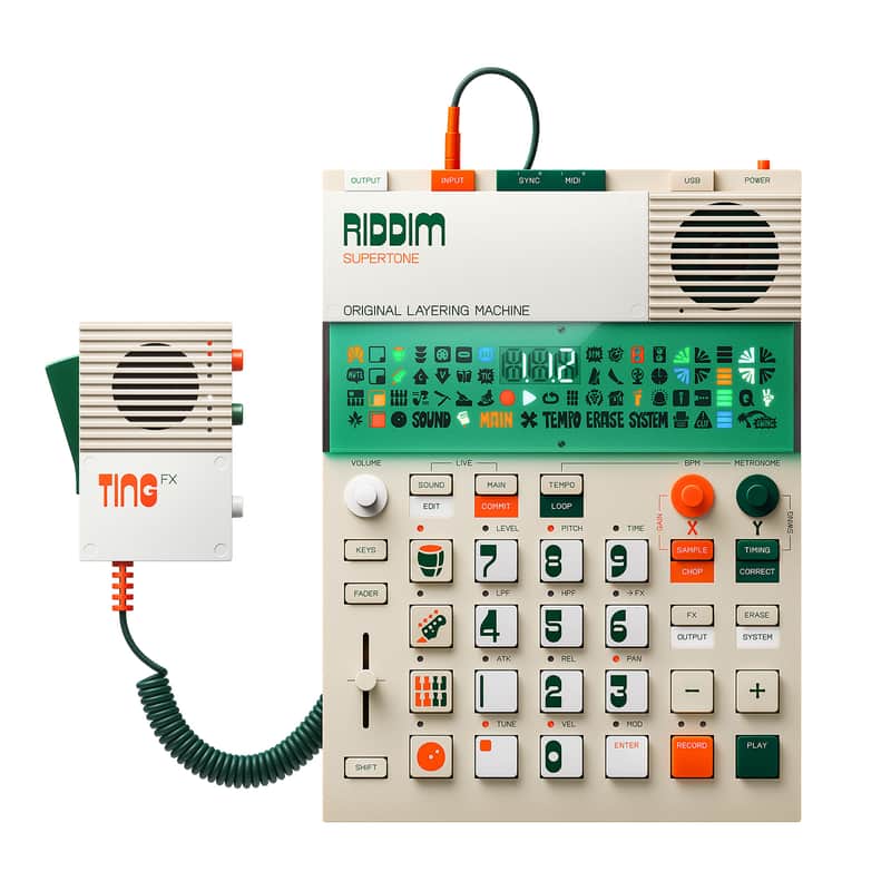 Teenage Engineering EP-40 Riddim Supertone with EP-2350 Ting FX