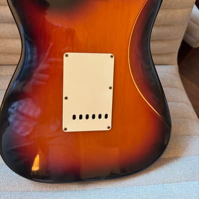 Fender custom shop 1957 stratocaster - 1990 sunburst john page era chunky neck image 3