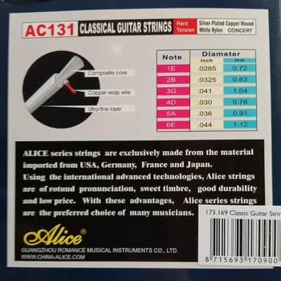 Alice Classical Spanish Guitar Strings 3 Set Bundle NYLON - 0.0285 - 0.044 image 3