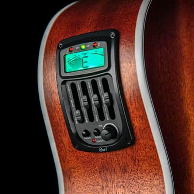 Cort GAMEDXMOP Grand Regal Acoustic Electric Cutaway Guitar. Open Pore Mahogany B-Stock image 3