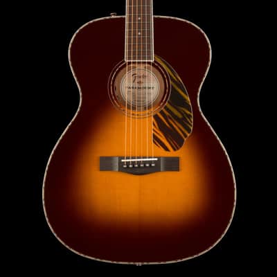 Fender PO-220E Orchestra 3-Tone Vintage Sunburst Acoustic Guitar with Case - Demo image 1
