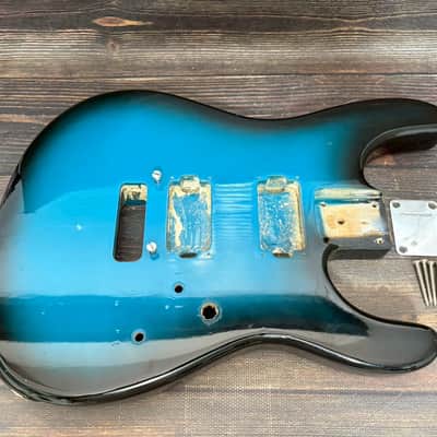 1984 FERNANDES FST-115 HH Stratocaster Type Alder Body Blue Black Sunburst Japan image 1