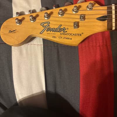 Fender "Squier Series" Standard Stratocaster Left-Handed with Rosewood Fretboard 1992 - 1996 - Black image 5