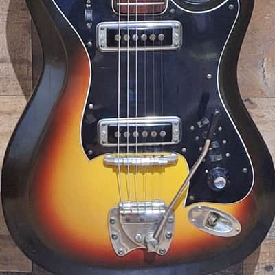1965 Hagstrom II with Original Case - Sunburst - image 4