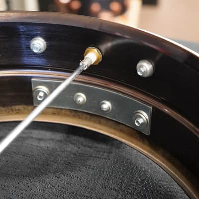 Vintage 1978 Ludwig USA Super Sensitive 5x14" Seamless Brass Snare Drum | Blue-O-Olive Pointy Badge image 10