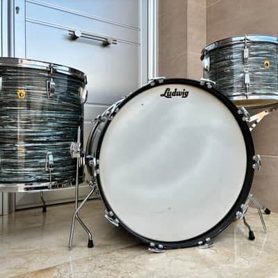 Ludwig Hollywood 1966 - Blue Oyster Pearl image 2