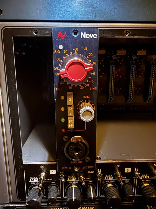 AMS Neve 1073LB 500 Series Mic Preamp Module 2010s - Blue image 1