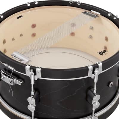 PDP by DW Concept Classic 14" Snare Drum - Ebony w/ Ebony Wood Hoops image 4