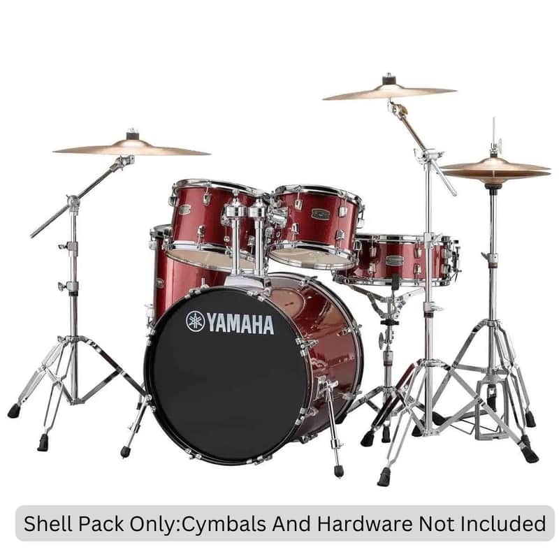 Yamaha Rydeen 5 Piece Shell Pack - 20 inch Bass Drum (Burgundy Glitter) image 1
