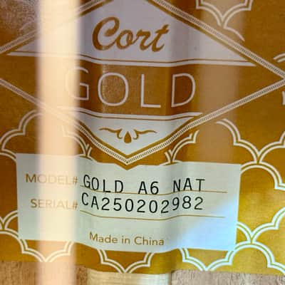 🌟NEW 2025 🌟 Cort Gold A6 Nat Electro Acoustic~ Natural~ Ebony Board~ Gig Bag! image 6