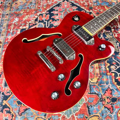 Epiphone Wildkat Studio Flame Top Semi Hollow P90s 2015 w/OHSC image 13