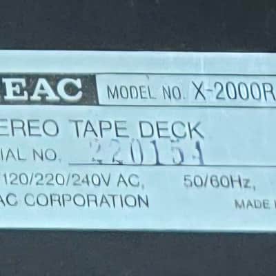 TEAC X-2000R Pro Serviced 1/4" 2-Track Open Reel Tape Deck, Demo Video, Upgrades image 11