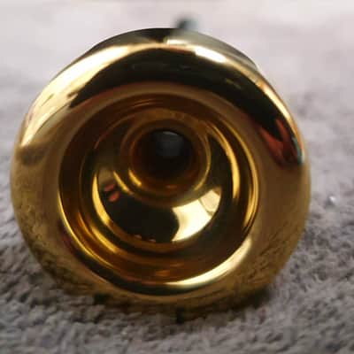 GETZEN USA 1C trumpet mouthpiece, 24K gold plated, EXCELLENT! image 4