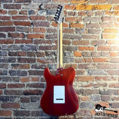 Weeping Willow Lutherie Custom T/S-Style Hybrid Electric Guitar (2000s - Red Trans) image 9