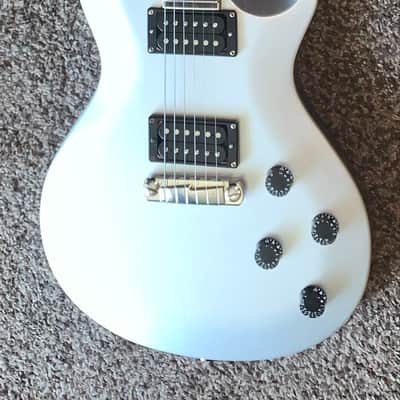 PRS SE Mark Tremonti single cut silver electric guitar with gigbag image 1