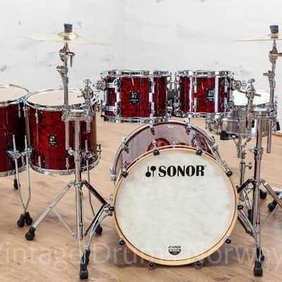 Sonor Momentum Maple Red Pearl 5pc Shell Pack – Made in Germany – New image 2