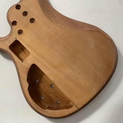 Solid Mahogany Wood Bass Guitar Body image 7