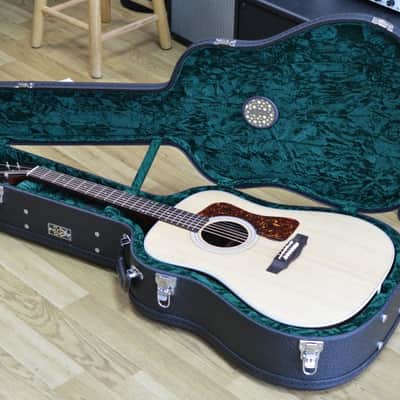 Guild USA D-50 Dreadnought Natural All Solid Acoustic Guitar & Case image 9