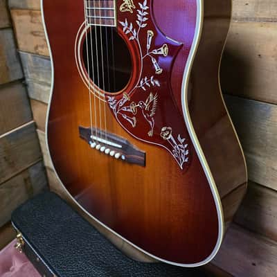 2023 Gibson Custom Shop 1960 Hummingbird Fixed Bridge VOS Heritage (Pre-Owned) - Cherry Sunburst w/case image 3
