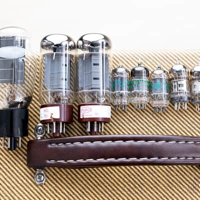 2001 Clark Tyger 3x10 Tweed Bandmaster-Style 5E7 Tube Amp w/ Attenuator & Reverb image 19