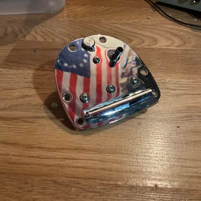 Allparts Jazzmaster/Jaguar Tremolo Tailpiece Chrome Free Shipping image 1