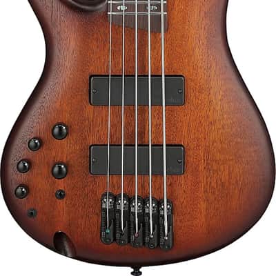 Ibanez SR505AL Standard Left-Handed 5-String Bass Guitar, Rosewood Fingerboard, Mahogany Brown Burst image 2
