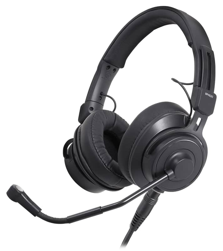 Audio Technica BPHS2Ca-XF4 Broadcast Stereo Condenser Headset w/ 4-Pin XLRF image 1