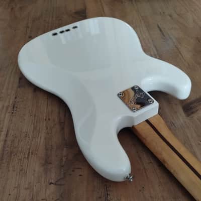 Fender Precision Bass body, BaCH neck customised by OX BIRD- White, Walbucker pickup, Wal2 preamp image 8