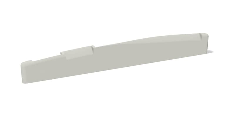 75 x 10 x 3.0 mm Compensated B with Slanted Bass Bone Saddle – Fits Some Post-2000 Epiphone® Guitars image 1