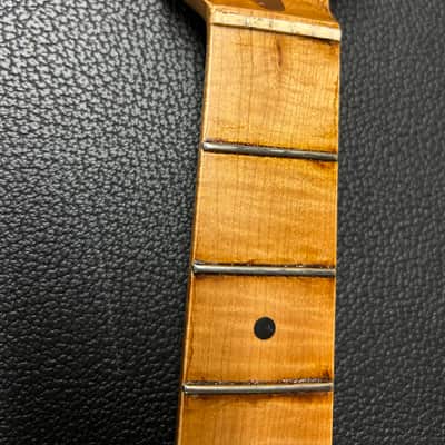 Musikraft Flame Maple Relic USA Stratocaster Neck with Tuners image 5
