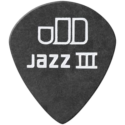 482P60 Tortex Pitch Black Jazz III 0,60 mm Sachet de 12 Dunlop image 3