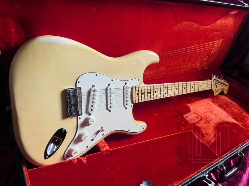 1975 Fender Stratocaster Hardtail Custom Colour Olympic White RARE WOODSTOCK HENDRIX image 1