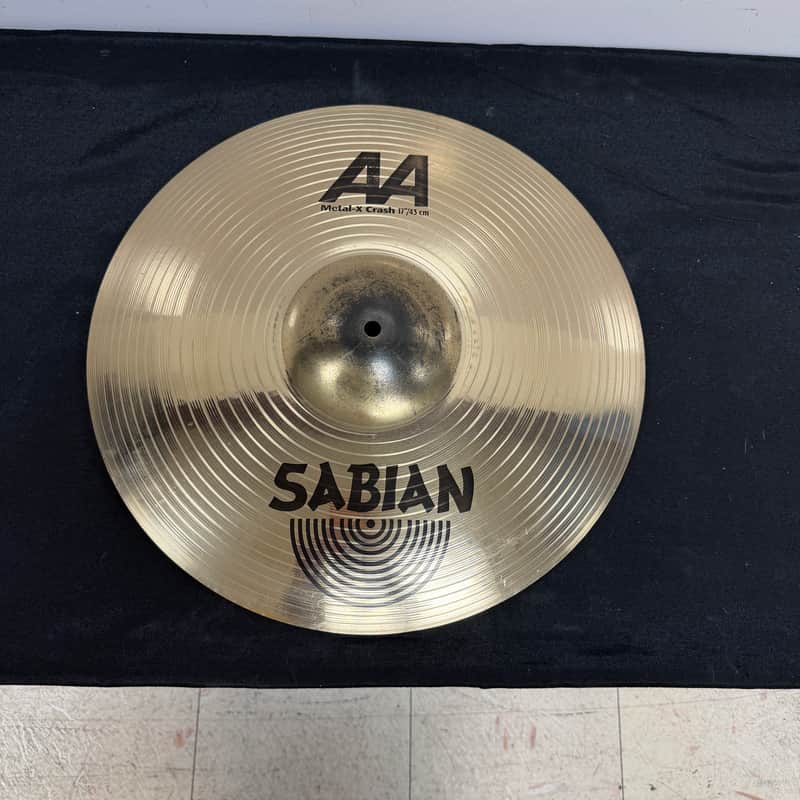 Used Sabian AA Metal-X 17" Crash Cymbal 1358 grams image 1