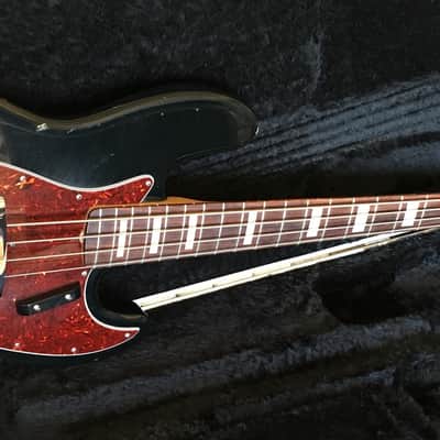 Fender Jazz Bass 1994 Black "Squier Series" 8.9 lbs. HSC image 2