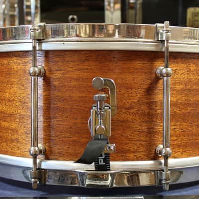 1930s Ludwig and Ludwig 6.5x14 Snare Drum in Mahogany image 4