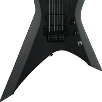 Ibanez XPTB620 Xiphos Iron Label Electric Guitar, Ebony Fingerboard, Black Flat image 2