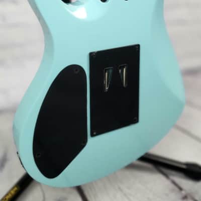 Balaguer Select Diablo Retro 27 6 String Electric Guitar Gloss Cerulean Blue Floyd image 9