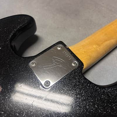 1966 Fender Jazz Bass Black Sparkle w/Matching Headstock w/OHSC image 5