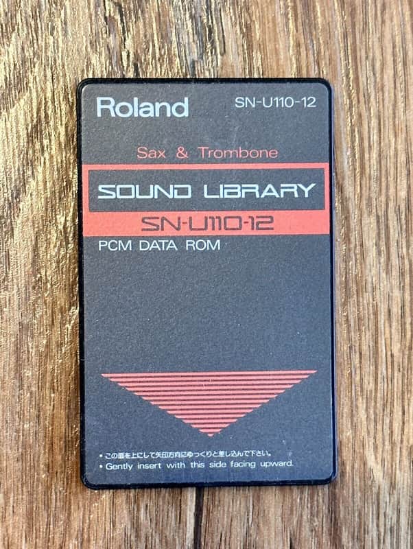 Roland SN-U110-12 Sax and Trombone PCM Data Rom Card image 1