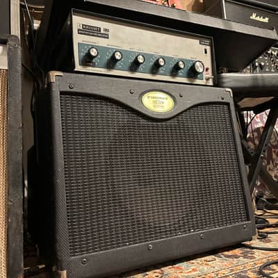 Custom combo amp: modified Knight KN3245 with custom Celestian Greenback cabinet! One of a kind killer rig image 13