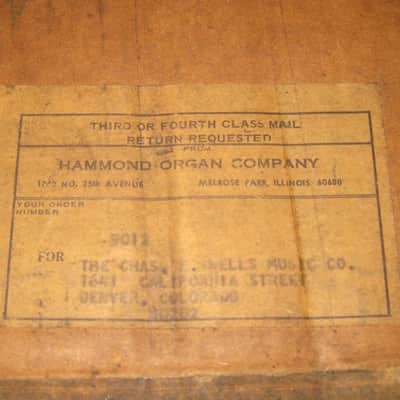 Hammond Organ Vintage bass pedal repair kit circa 1964 image 11