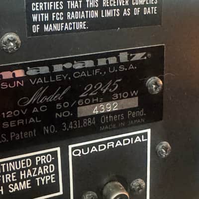 Marantz 2245 Champaign Engraved Edition image 15